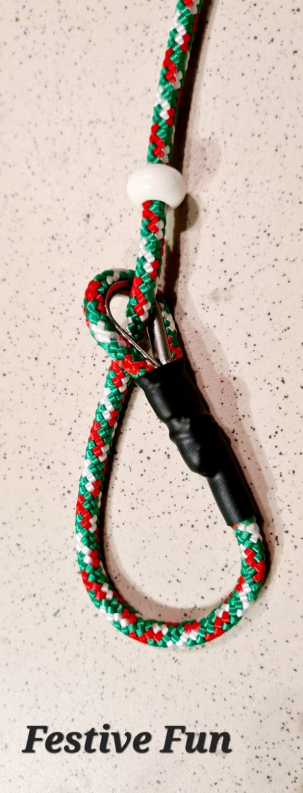 Ferstive Fun Field Trial Slip Lead & Lanyard - Field trial slip leads c/w precious stone stoppers Fallowcopse Kennels Cockapoos Petersfield Hampshire Surrey Sussex